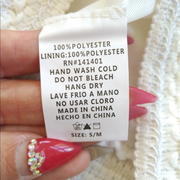 C-Mode White Embroidered Shorts with Tassels - Picture 2 of 3